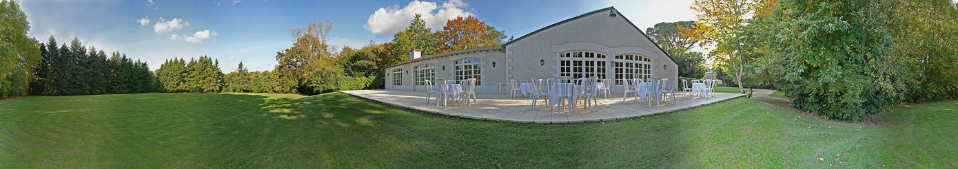 photo panoramique de la terrasse